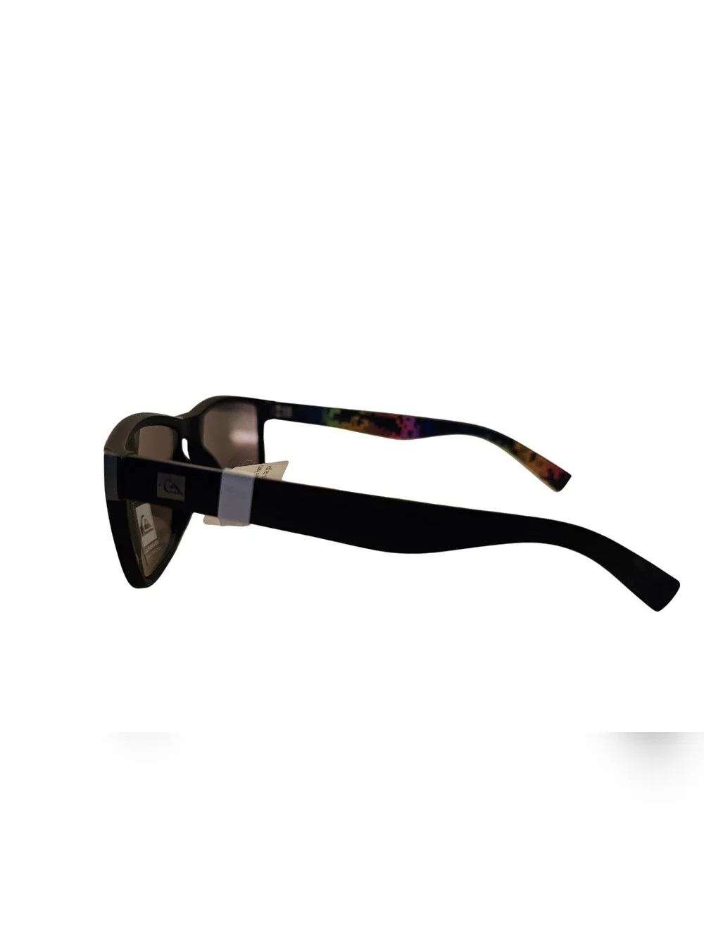 Quiksilver Black Frame Sunglasses with Green Mirrored Lenses, NEW Quicksilver Sports Square Sunglasses Black Green Zebra Frame  main image 3